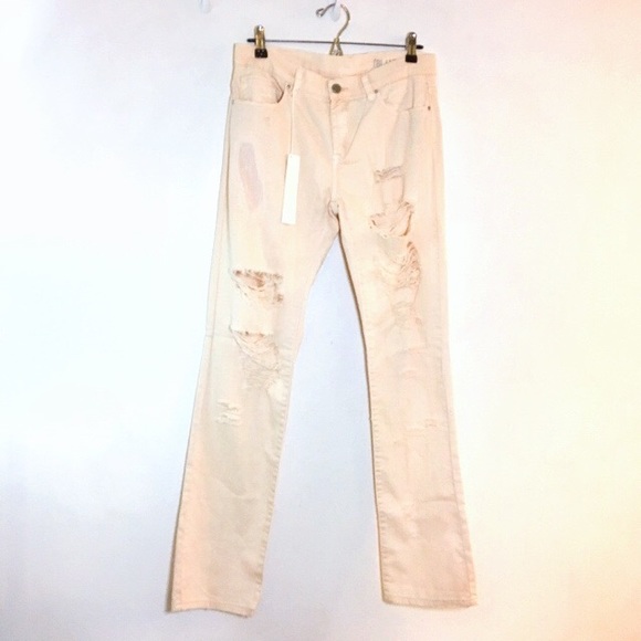 BlankNYC pink distressed ripped jeans - Picture 2 of 6